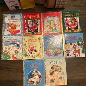 Vintage golden books. Christmas. Lot #7, 10 books